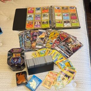 Trading Card Game Set with Binder and Tin